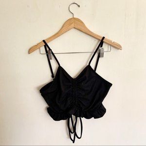 Breezy Swim Ribbed crop tank top